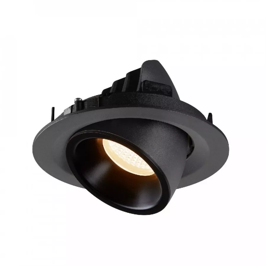 SLV Numinos Gimble M LED Deckeneinbauleuchte 17,5W 1460lm 2700K 20° dreh- und schwenkbar schwarz