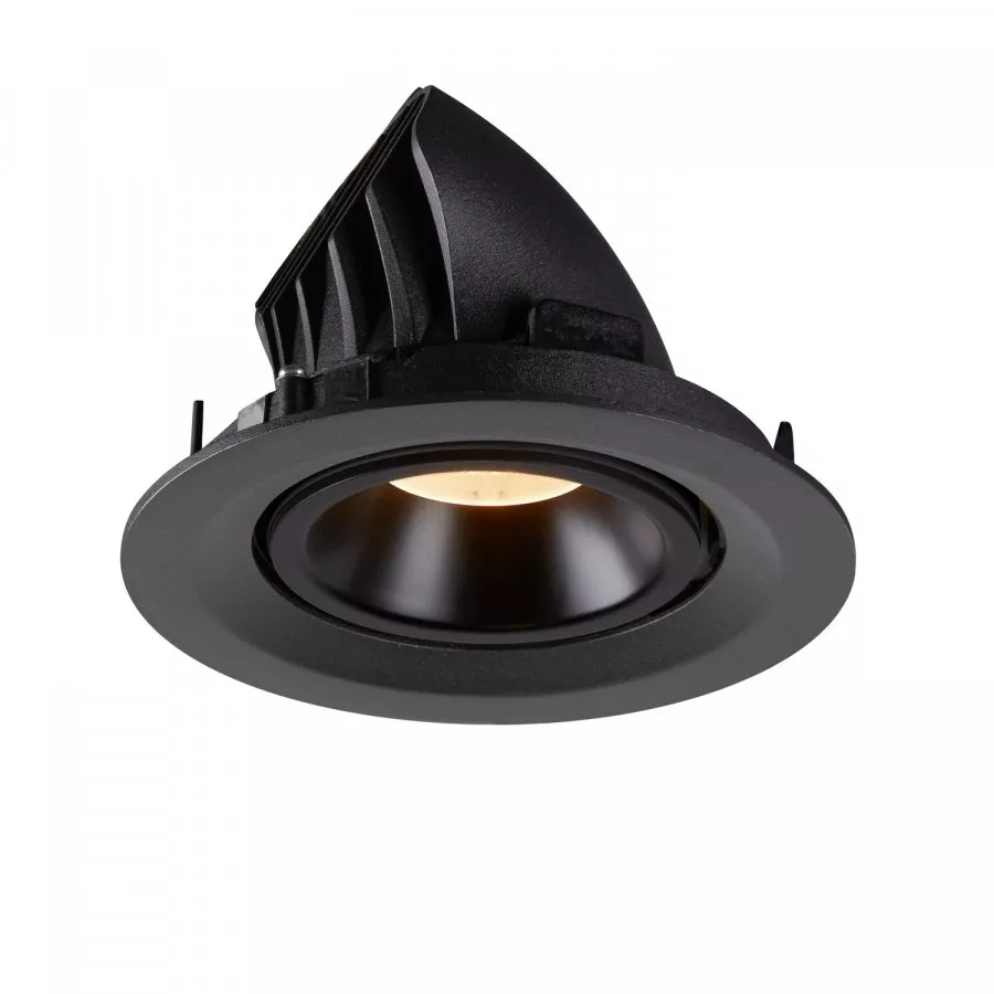 SLV Numinos Gimble M LED Deckeneinbauleuchte 17,5W 1460lm 2700K 40° dreh- und schwenkbar schwarz