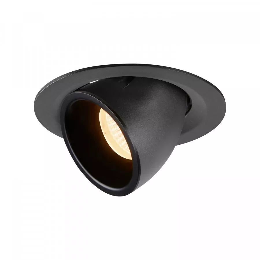 SLV Numinos Gimble M LED Deckeneinbauleuchte 17,5W 1460lm 2700K 55° dreh- und schwenkbar schwarz