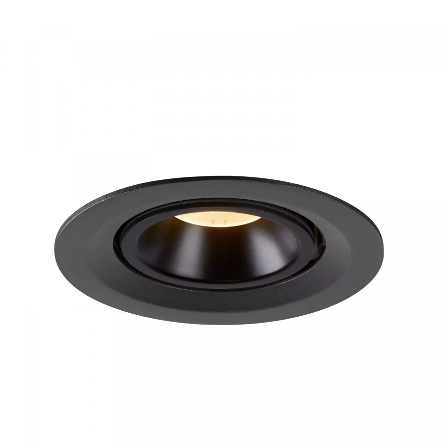 SLV Numinos Gimble M LED Deckeneinbauleuchte 17,5W 1500lm 3000K 40° dreh- und schwenkbar schwarz