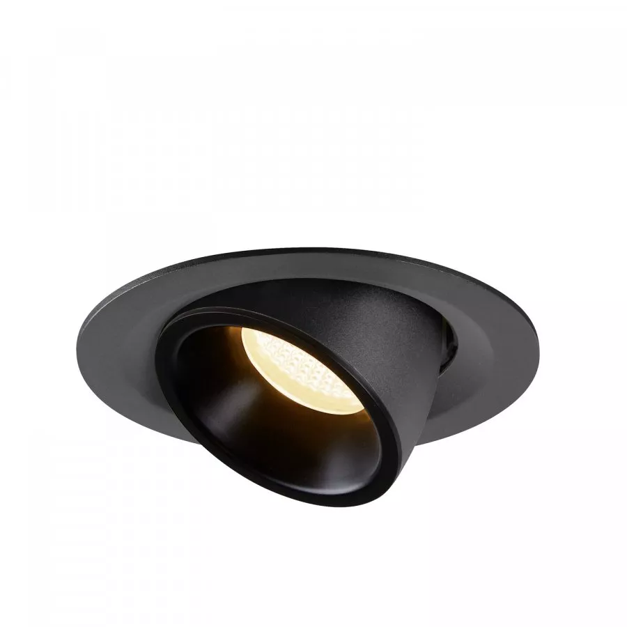 SLV Numinos Gimble M LED Deckeneinbauleuchte 17,5W 1500lm 3000K 55° dreh- und schwenkbar schwarz