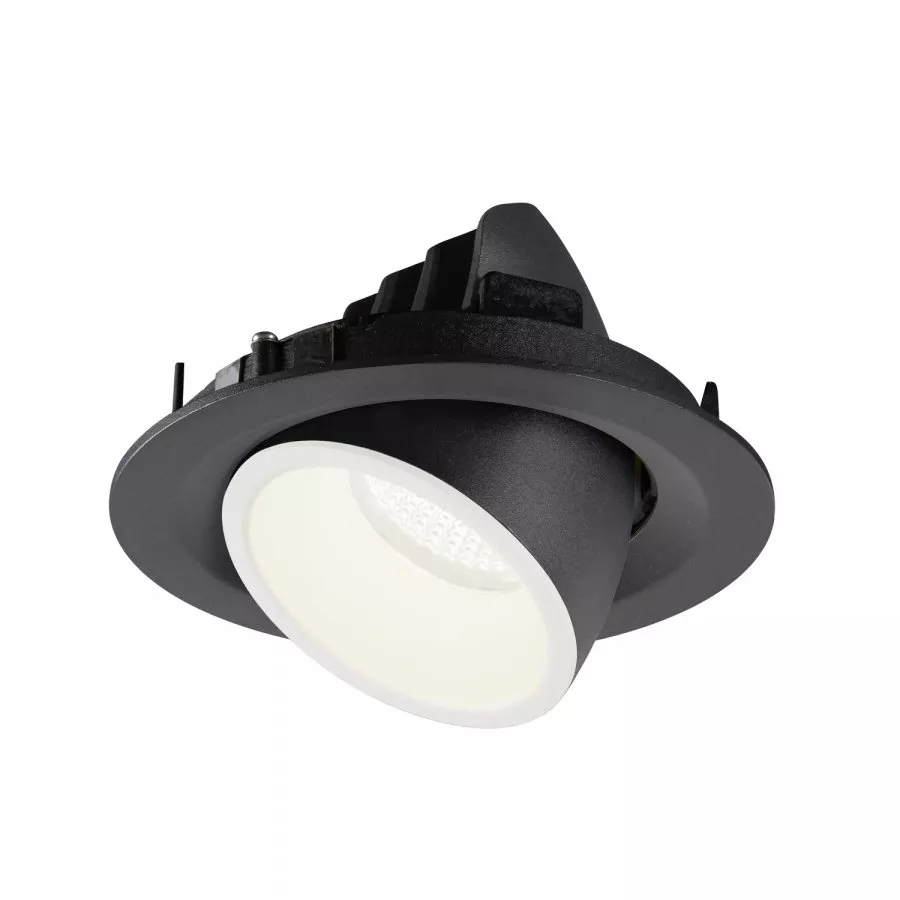 SLV Numinos Gimble M LED Deckeneinbauleuchte 17,5W 1750lm 4000K 20° dreh- und schwenkbar schwarz/weiß