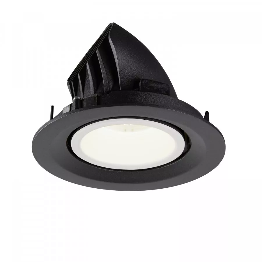 SLV Numinos Gimble M LED Deckeneinbauleuchte 17,5W 1750lm 4000K 20° dreh- und schwenkbar schwarz/weiß