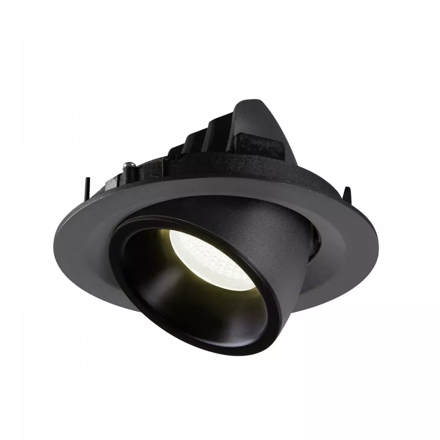 SLV Numinos Gimble M LED Deckeneinbauleuchte 17,5W 1600lm 4000K 40° dreh- und schwenkbar schwarz