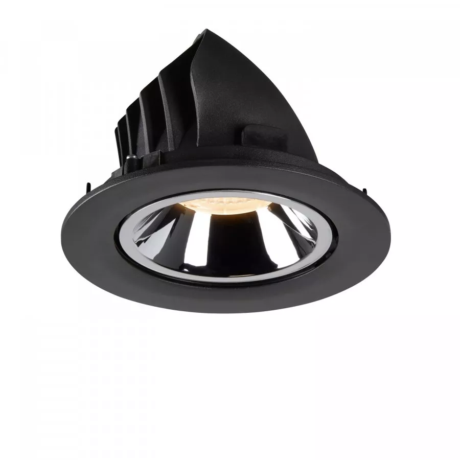 SLV Numinos Gimble L LED Deckeneinbauleuchte 25,4W 2150lm 2700K 20° dreh- und schwenkbar schwarz/chrom