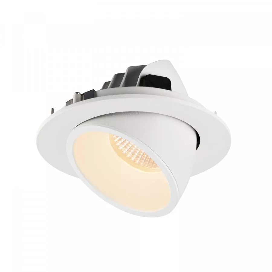 SLV Numinos Gimble L LED Deckeneinbauleuchte 25,4W 2250lm 2700K 20° dreh- und schwenkbar weiß