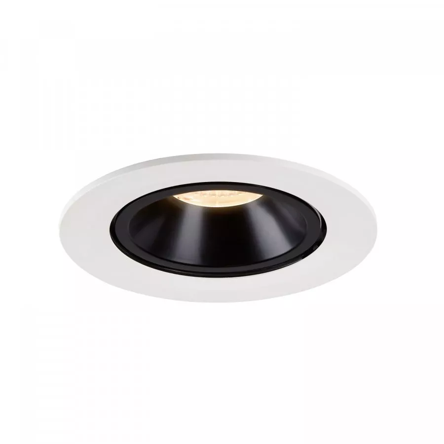 SLV Numinos Gimble L LED Deckeneinbauleuchte 25,4W 2150lm 2700K 40° dreh- und schwenkbar weiß/schwarz