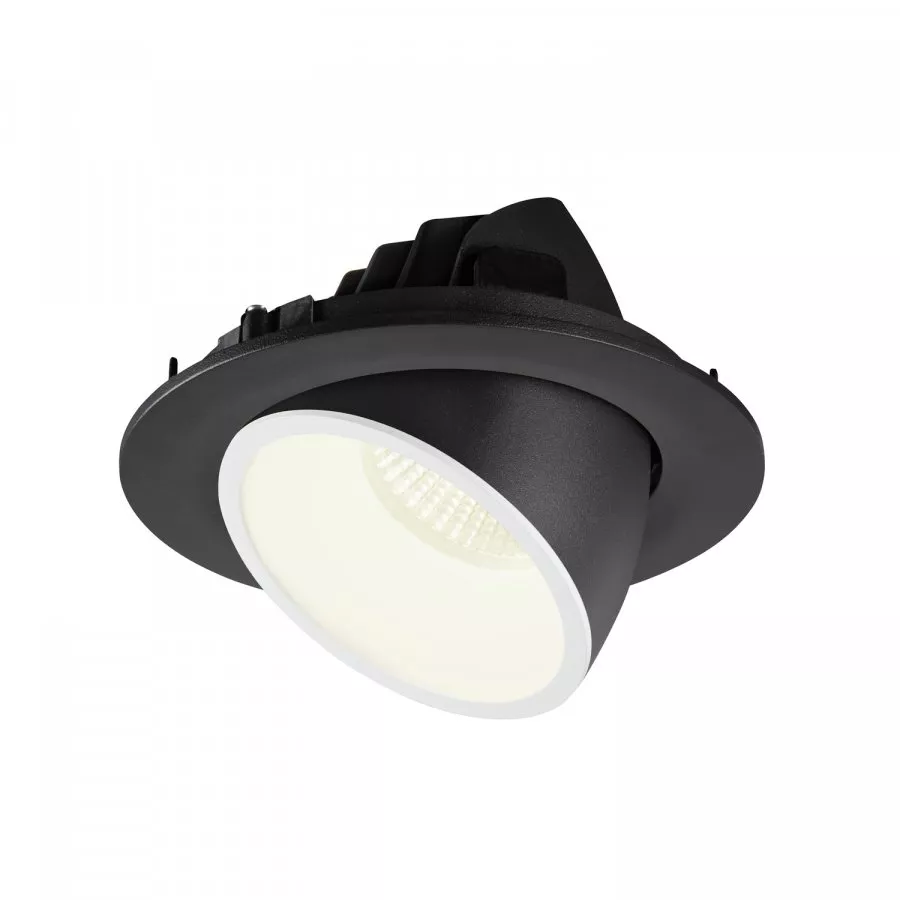 SLV Numinos Gimble L LED Deckeneinbauleuchte 25,4W 2450lm 4000K 20° dreh- und schwenkbar schwarz/weiß