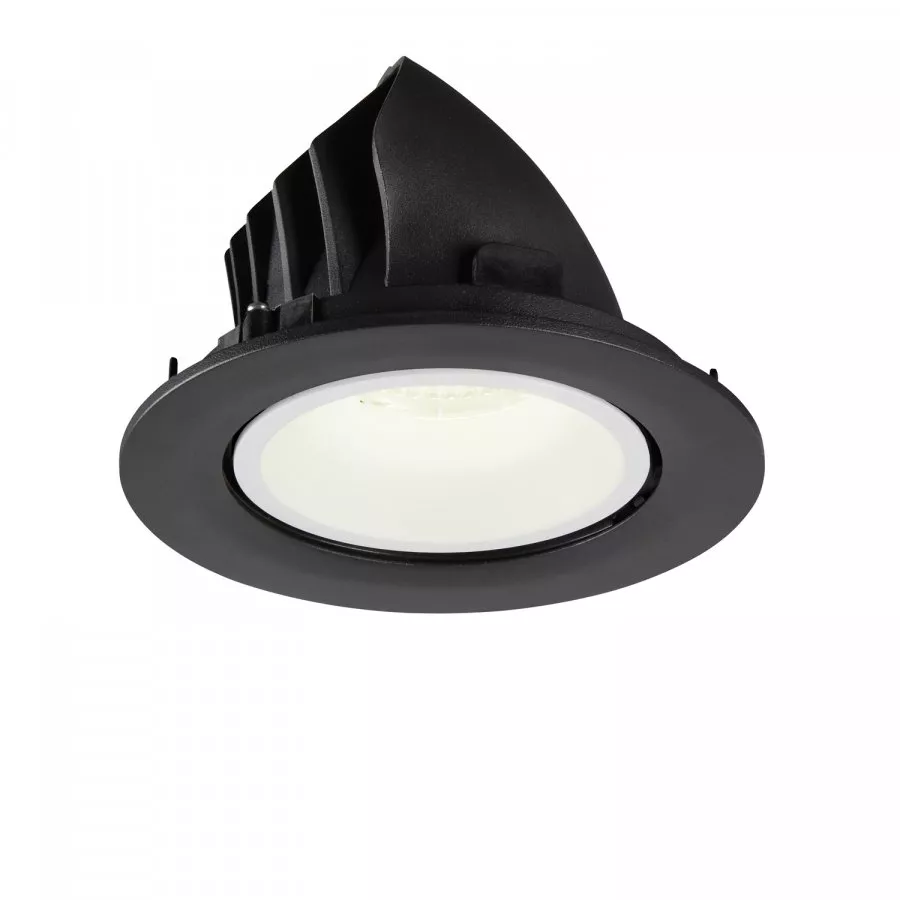 SLV Numinos Gimble L LED Deckeneinbauleuchte 25,4W 2450lm 4000K 55° dreh- und schwenkbar schwarz/weiß