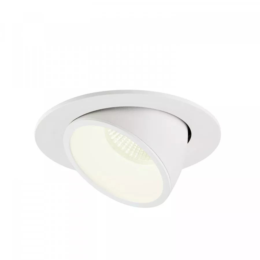 SLV Numinos Gimble L LED Deckeneinbauleuchte 25,4W 2450lm 4000K 20° dreh- und schwenkbar weiß