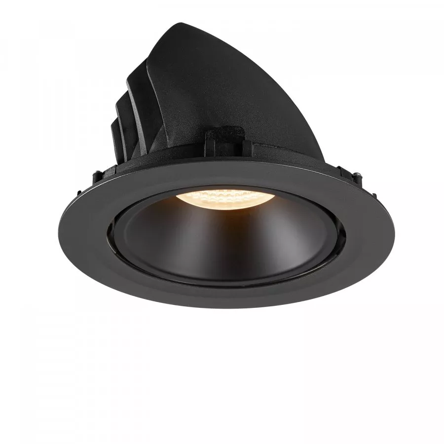 SLV Numinos Gimble XL LED Deckeneinbauleuchte 37,4W 3300lm 2700K 40° dreh- und schwenkbar schwarz