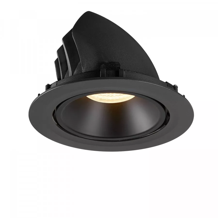 SLV Numinos Gimble XL LED Deckeneinbauleuchte 37,4W 3300lm 3000K 20° dreh- und schwenkbar schwarz