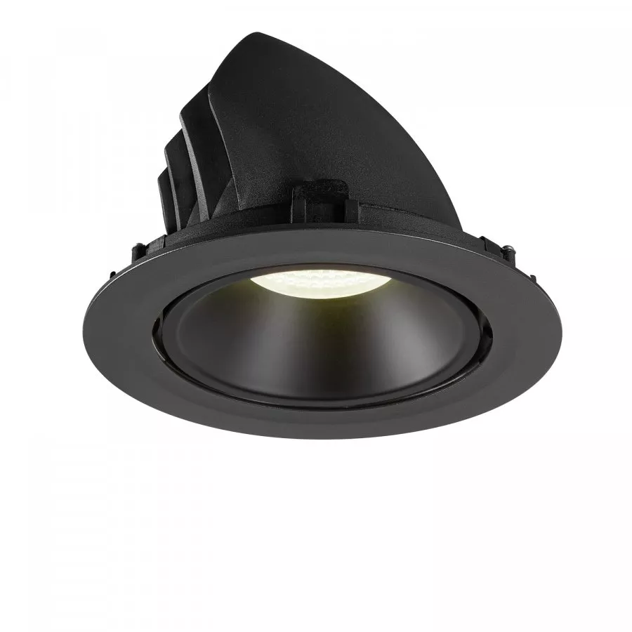 SLV Numinos Gimble XL LED Deckeneinbauleuchte 37,4W 3600lm 4000K 20° dreh- und schwenkbar schwarz