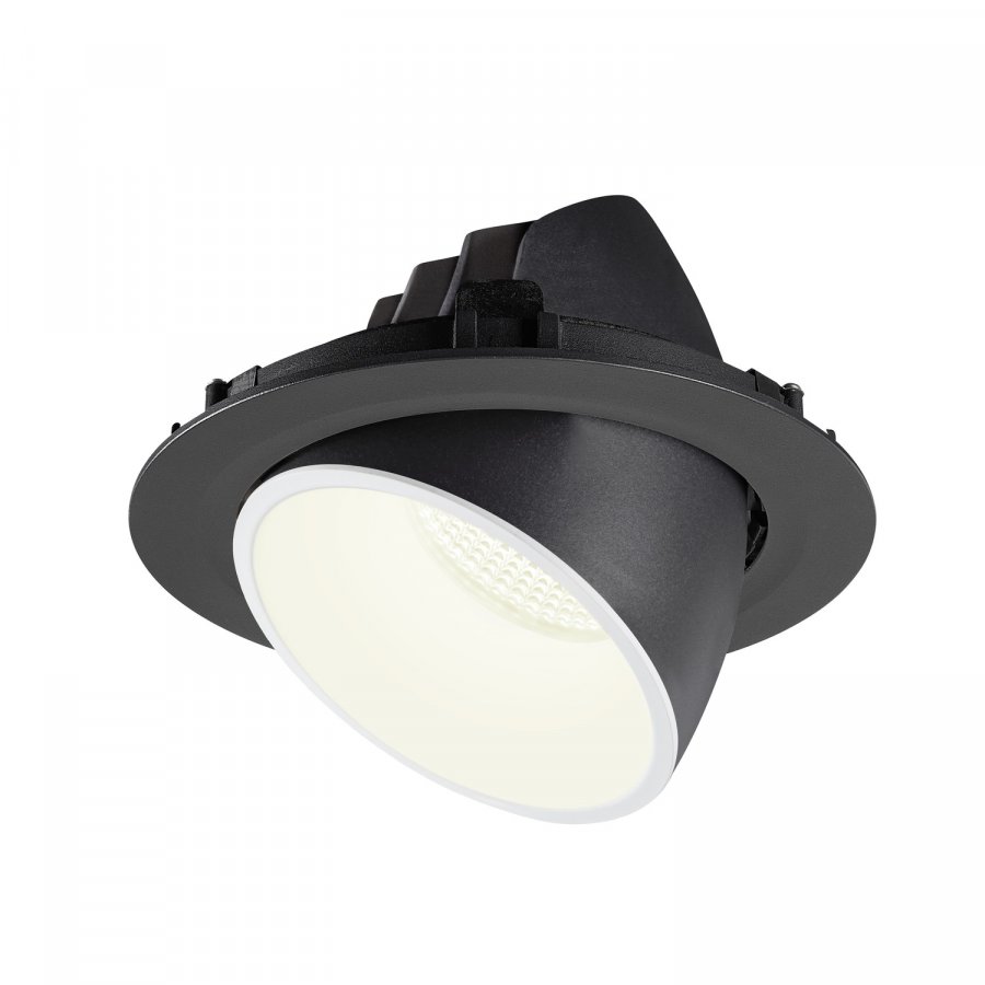 SLV Numinos Gimble XL LED Deckeneinbauleuchte 37,4W 3800lm 4000K 20° dreh- und schwenkbar schwarz/weiß