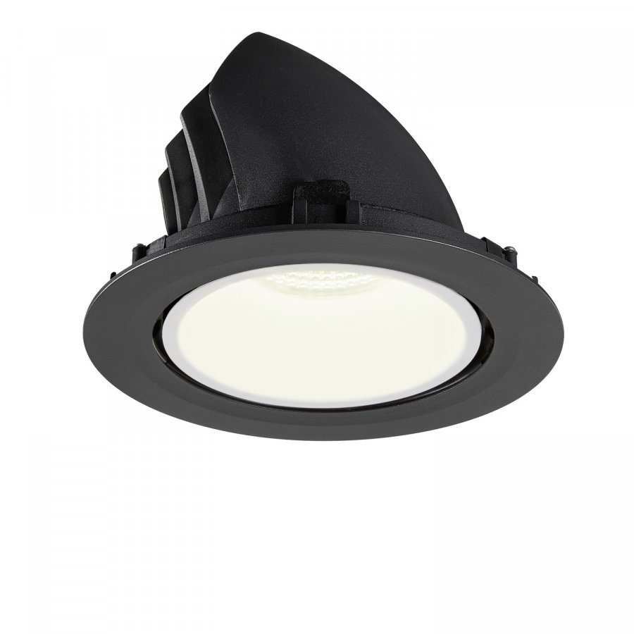 SLV Numinos Gimble XL LED Deckeneinbauleuchte 37,4W 3800lm 4000K 55° dreh- und schwenkbar schwarz/weiß