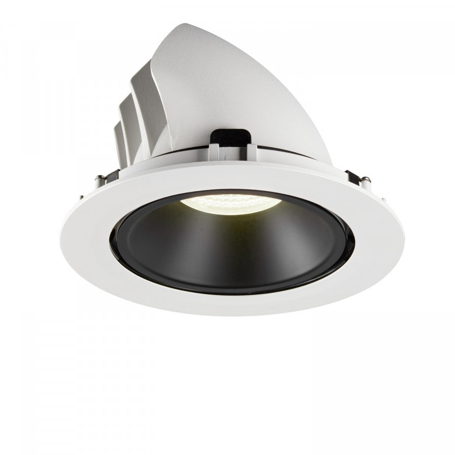 SLV Numinos Gimble XL LED Deckeneinbauleuchte 37,4W 3600lm 4000K 55° dreh- und schwenkbar weiß/schwarz