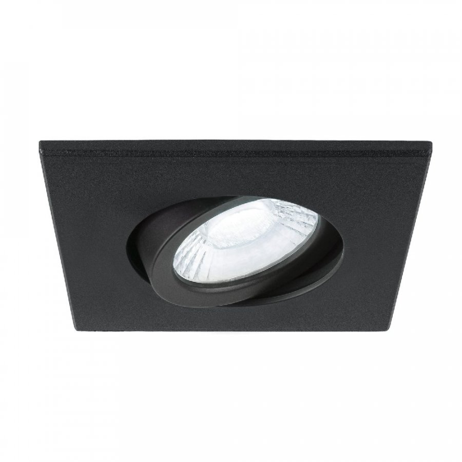 SLV Universal Downlight Abdeckung für Downlight IP20 schwenkbar eckig schwarz